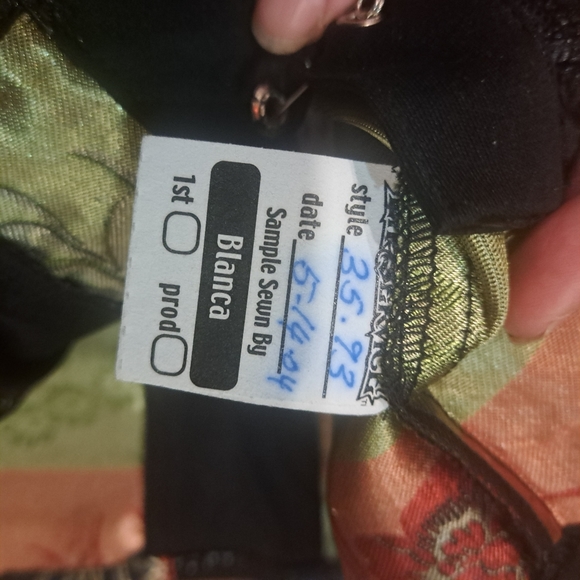 Rare Vintage Lip Service y2k Sample Satin Geisha Floral Brocade Goth punk Top - Picture 7 of 10